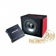 Ground Zero GZ BASS KIT 12.300 700 Watt Subwoofer pakket inc Kabels